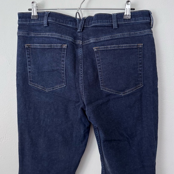 Duluth Trading Co. womans dark wash flare jean Size 14x33 - Picture 5 of 5